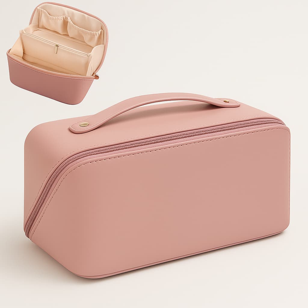 VELVERA™ Premium Cosmetic Bag – Travel Makeup Organizer Pouch for Women & Girls