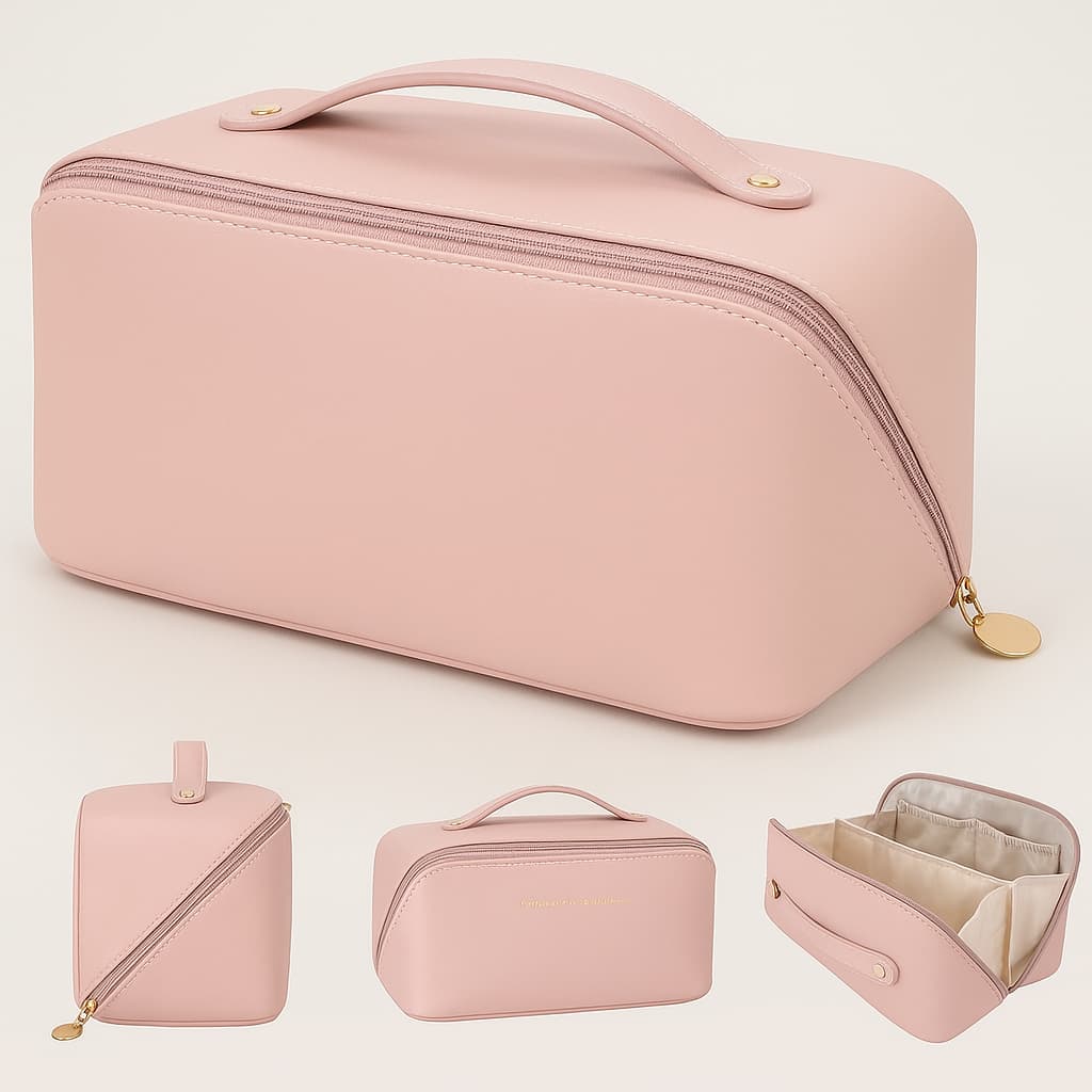 VELVERA™ Premium Cosmetic Bag – Travel Makeup Organizer Pouch for Women & Girls