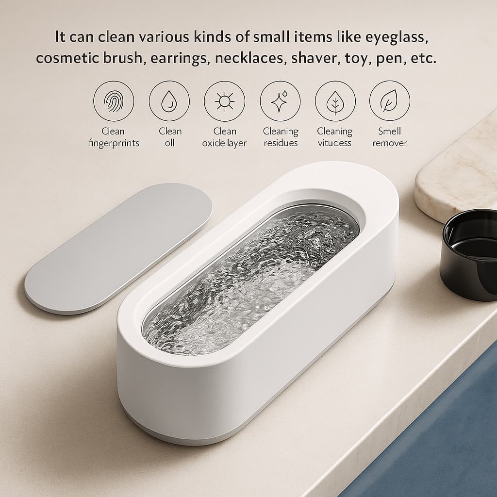 VERRESA™ Ultrasonic Glasses Cleaner – Professional Lens Cleaning Device for Eyeglasses, Jewelry & More