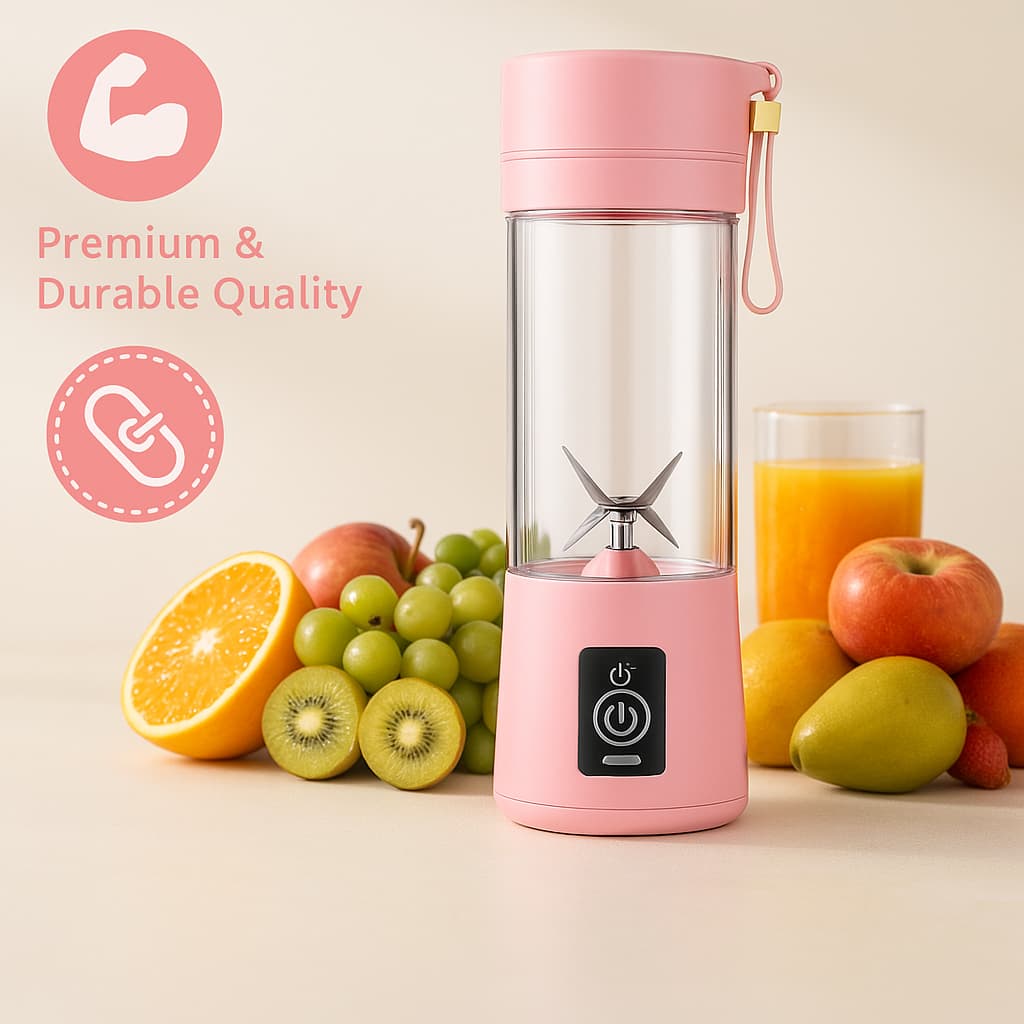 VITABLADE™ 6-Blade Portable Juicer – USB Rechargeable Blender for Smoothies, Shakes & Fresh Juices