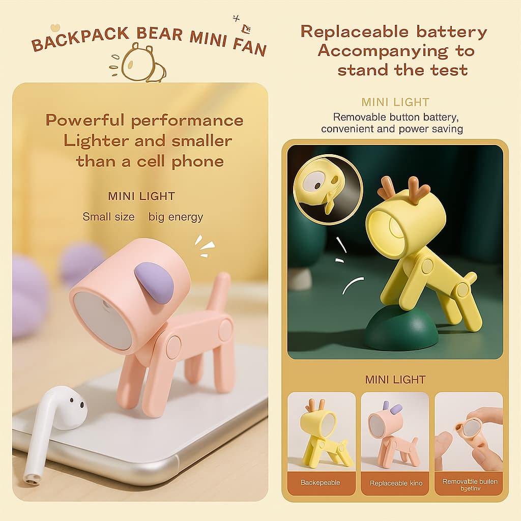 LIGHTHOUND™ Dog-Shaped LED Night Lamp – Cute Puppy Table Light for Bedroom, Kids Room & Home Decor