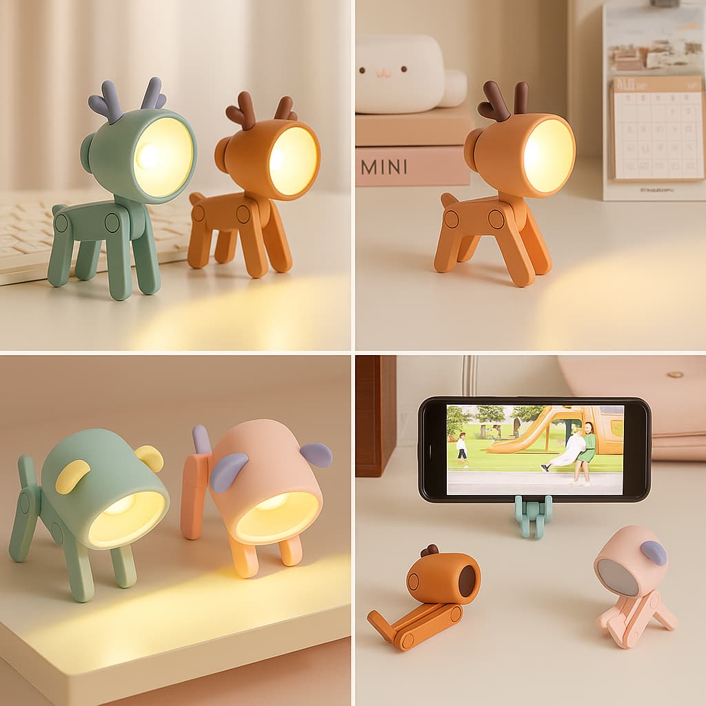 LIGHTHOUND™ Dog-Shaped LED Night Lamp – Cute Puppy Table Light for Bedroom, Kids Room & Home Decor