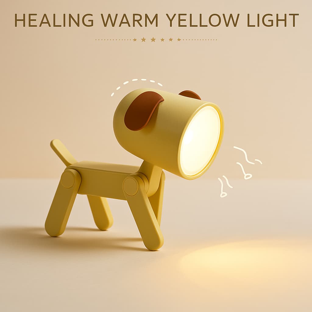 LIGHTHOUND™ Dog-Shaped LED Night Lamp – Cute Puppy Table Light for Bedroom, Kids Room & Home Decor