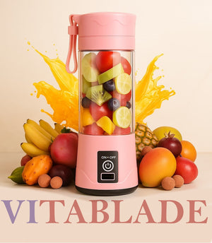 VITABLADE™ 6-Blade Portable Juicer – USB Rechargeable Blender for Smoothies, Shakes & Fresh Juices