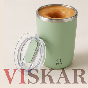 VISKAR™ Magnetic Self-Stirring Cup – Automatic Mixer for Coffee, Protein Shakes & More